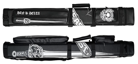 HAN'S DELTA 3x6 Hard Square Beast Pool Cue Case - Black