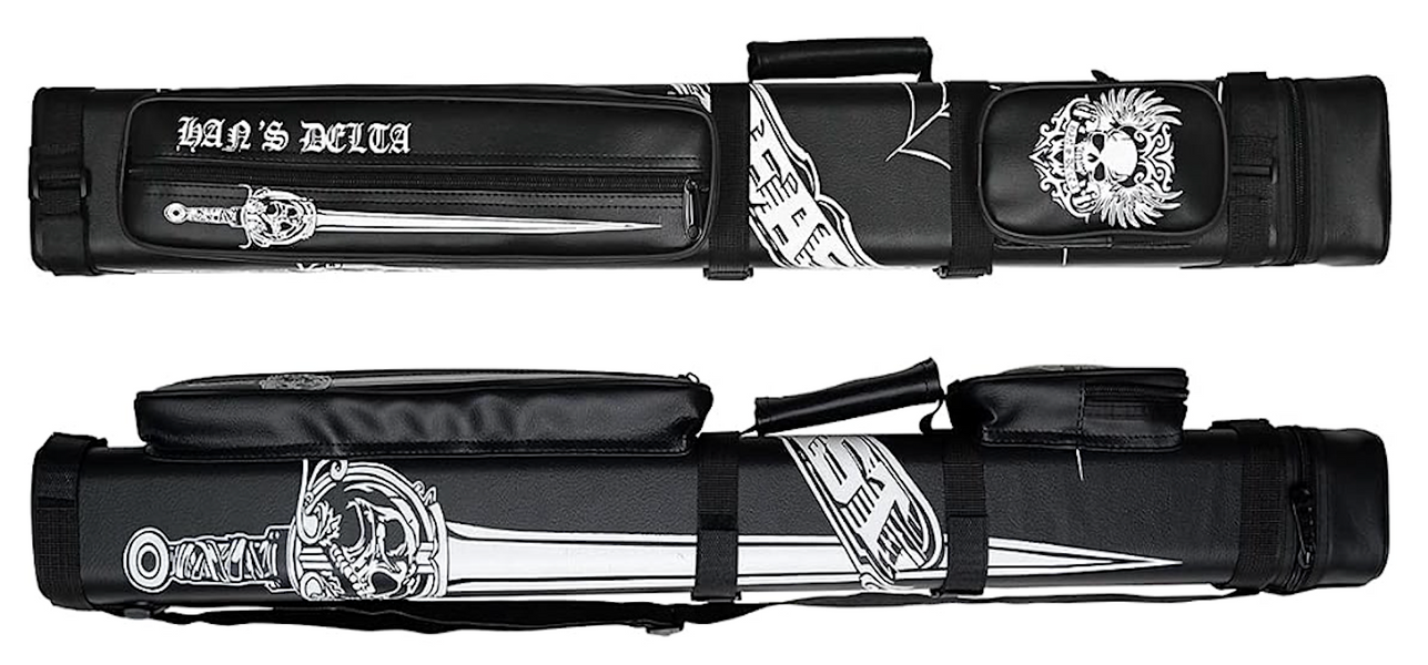 HAN'S DELTA 3x6 Hard Square Beast Pool Cue Case - Black