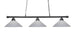 Toltec 373-MB-4012 Oxford 3 Bulbs Bar Billiards Pool Table Island Light