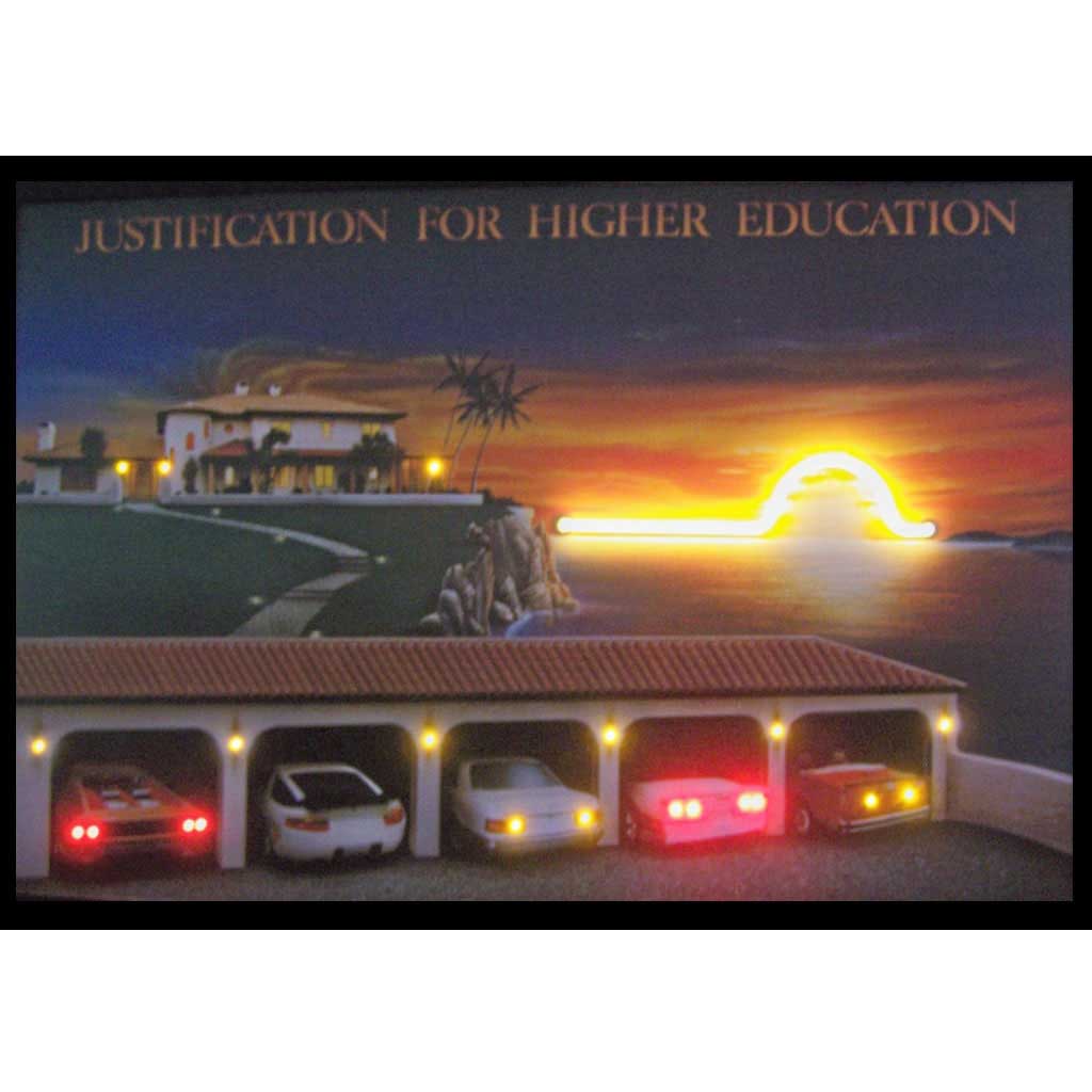 Justification For Higher Education Neon/Led Picture