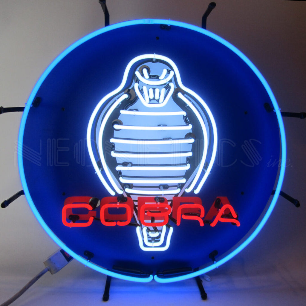 Ford Cobra Neon Sign With Backing