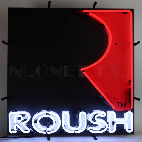 Roush Square R Neon Sign