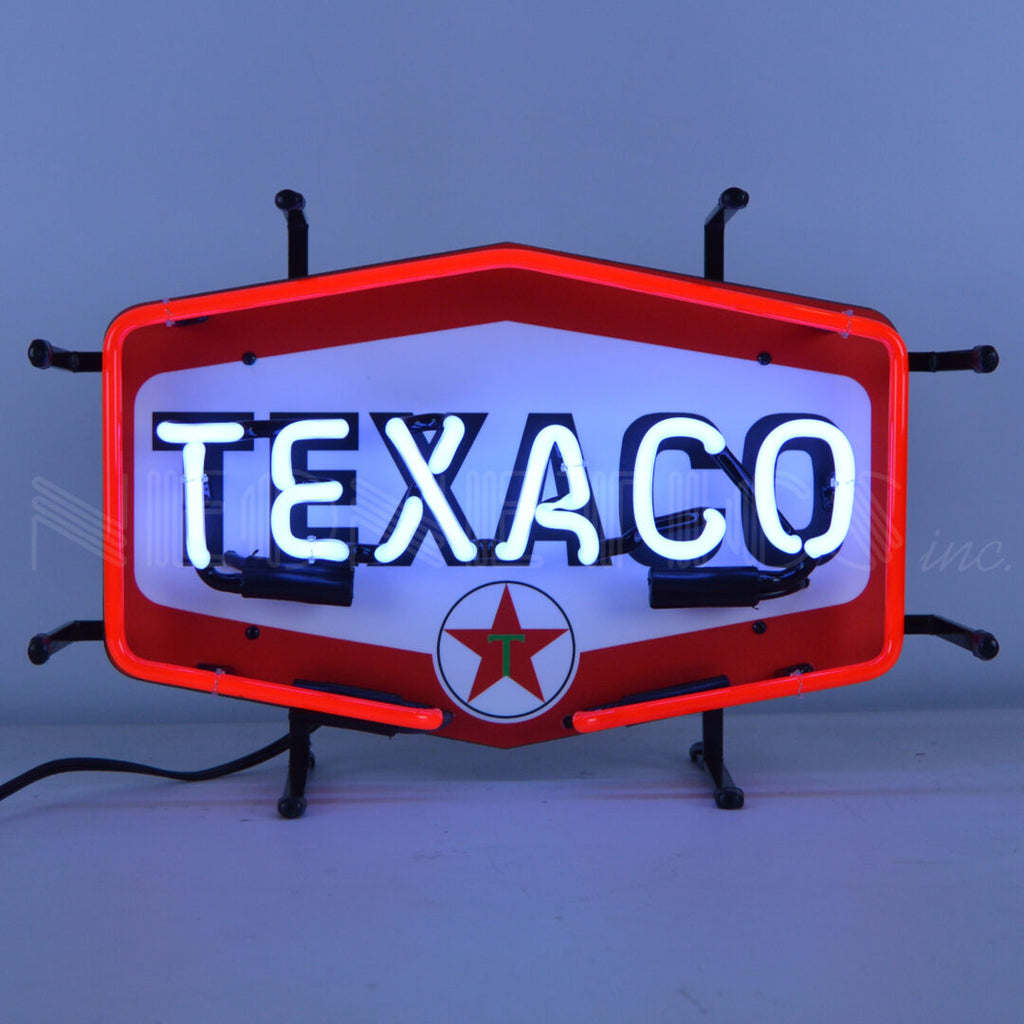 Texaco Hexagon Junior Neon Sign