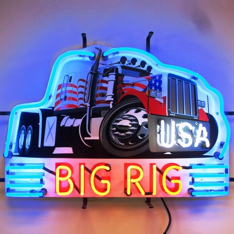 Big Rig Truck Neon Sign