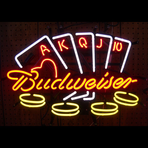 Budweiser Poker Neon Sign