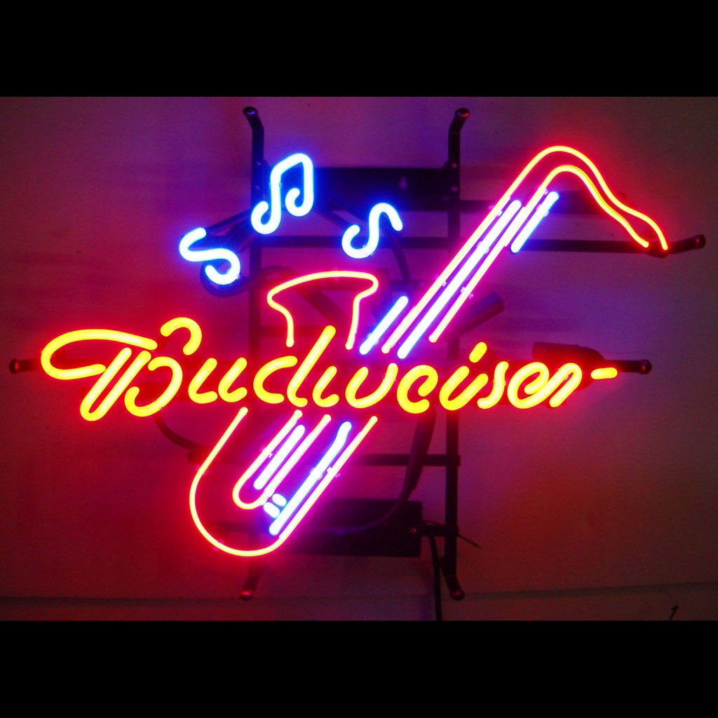 Budweiser Saxophone Neon Sign