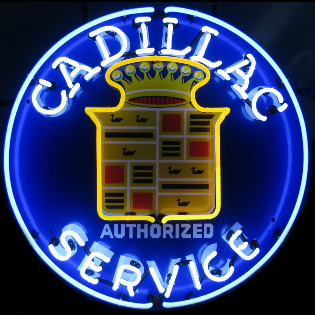 Cadillac Service Neon Sign