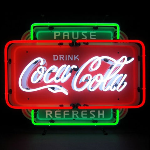 Coca-Cola Pause Refresh Neon Sign