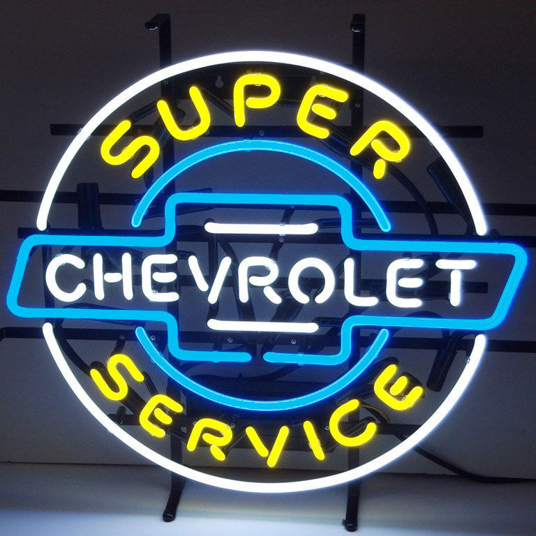 Super Chevrolet Service Neon Sign