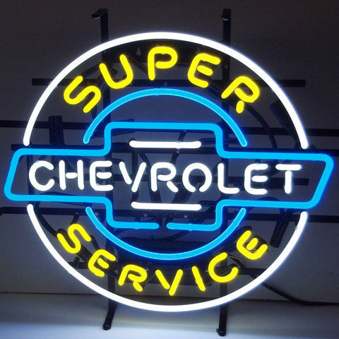 Super Chevrolet Service Neon Sign