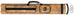 McDermott 75-0918 2Bx4S Brown Billiards Pool Cue Stick Case