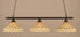 Toltec 803-DG-718 Square 3 Bulbs Bar Billiards Pool Table Island Light