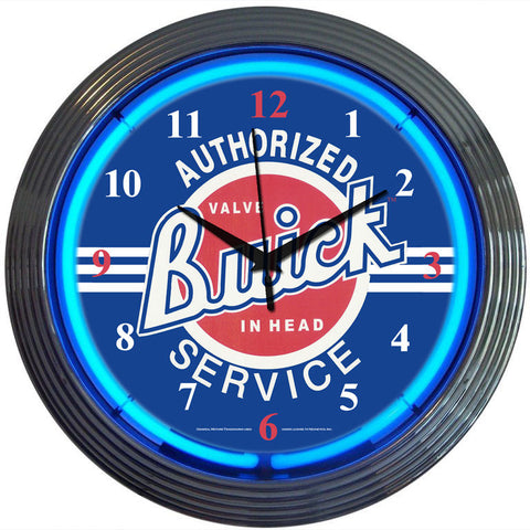 GM Buick Service Neon Clock