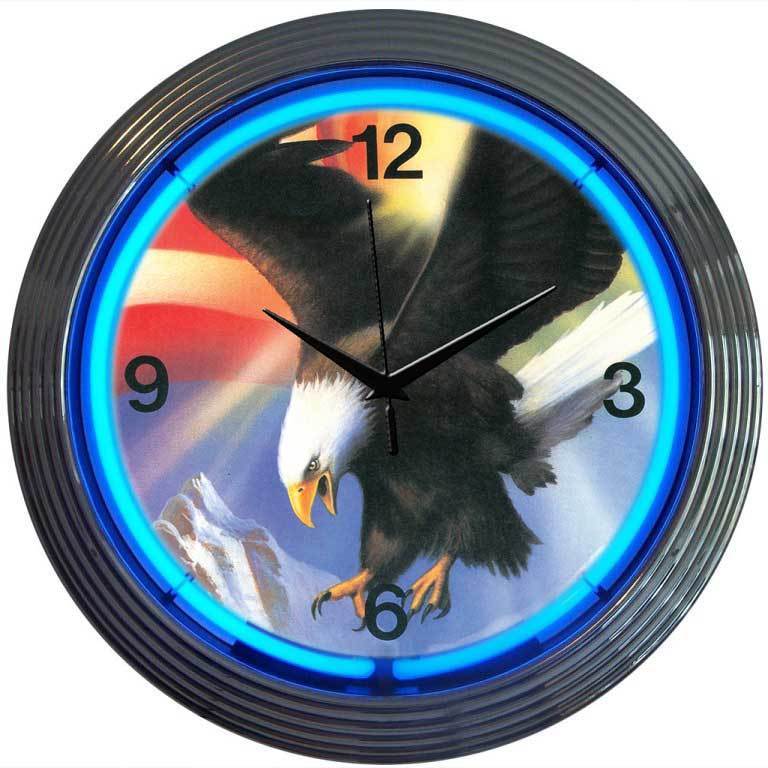 Neonetics 8Eagle Neon Clock