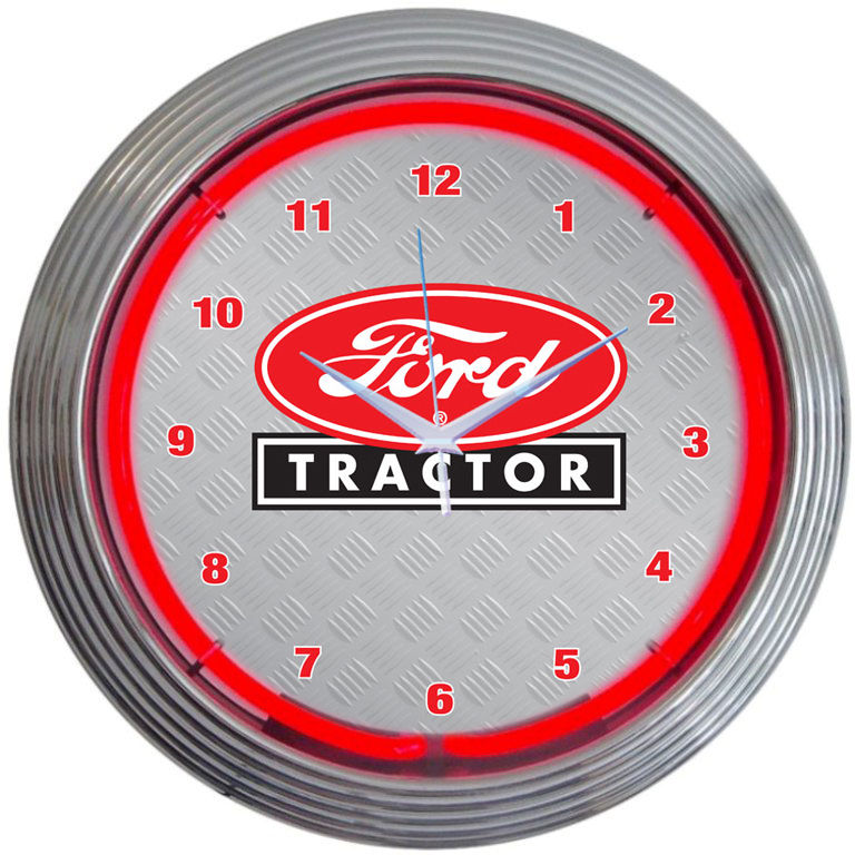 Ford Tractor Neon Clock