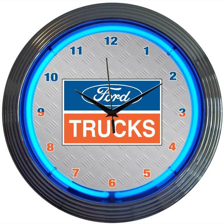 Ford Trucks Neon Clock