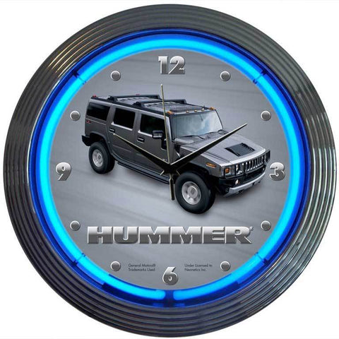 Hummer Neon Clock