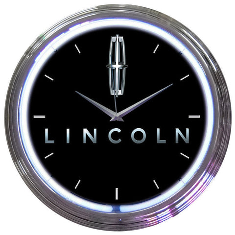 Ford Lincoln Neon Clock