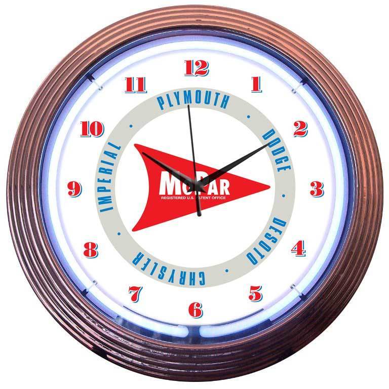 Mopar Arrow Neon Clock