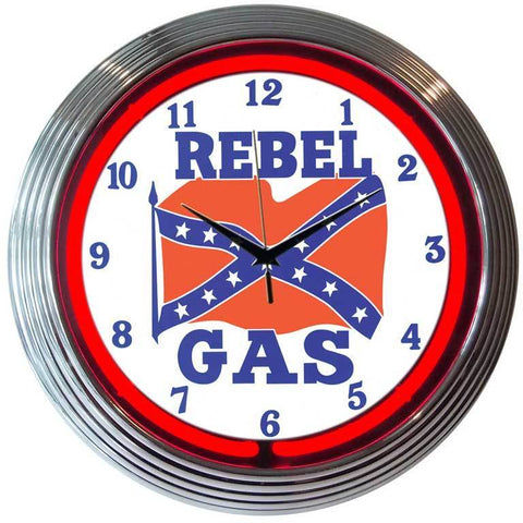 Rebel Gas Neon Clock