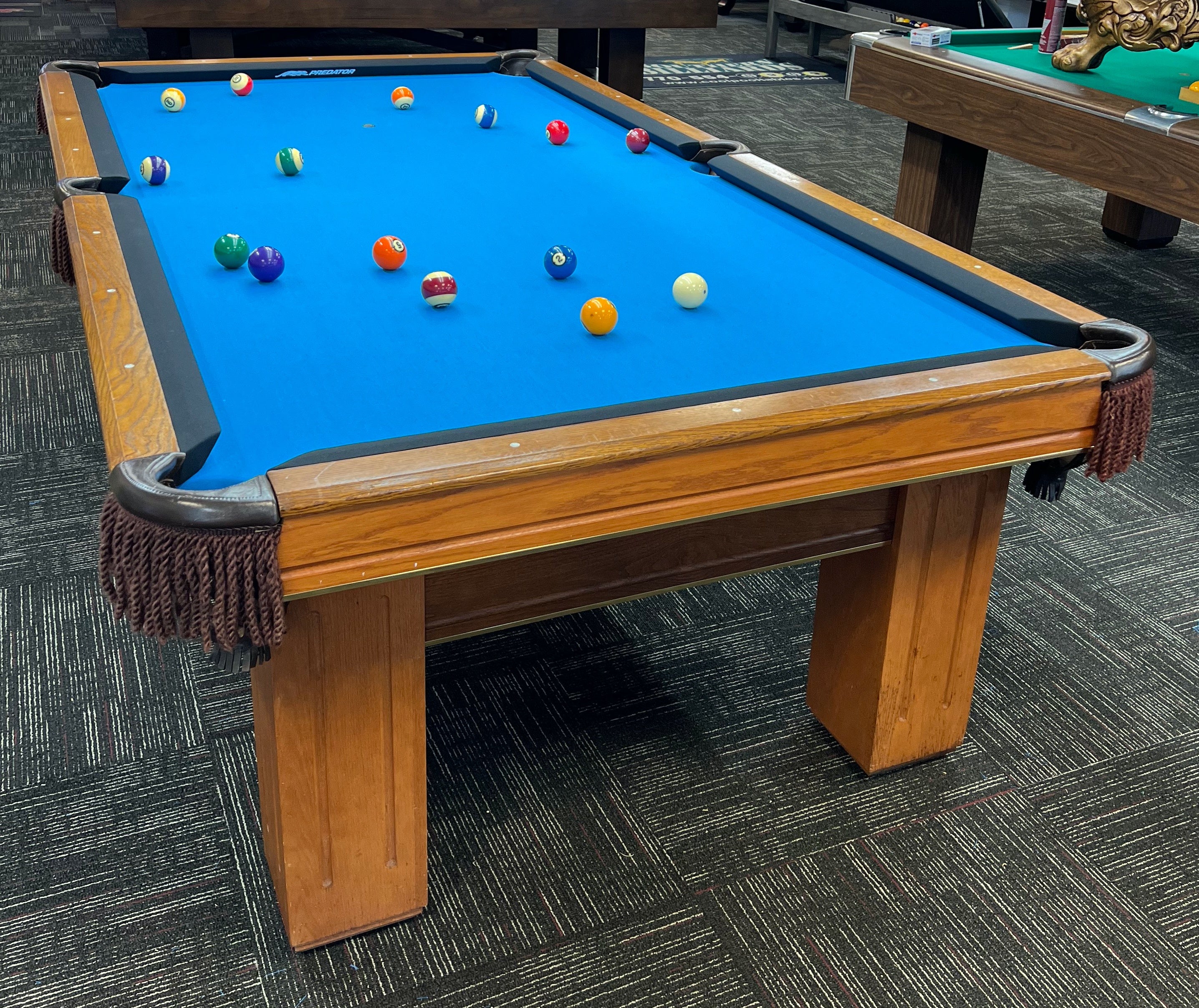 sold-used-pro-8-gandy-atlantan-golden-oak-pool-table