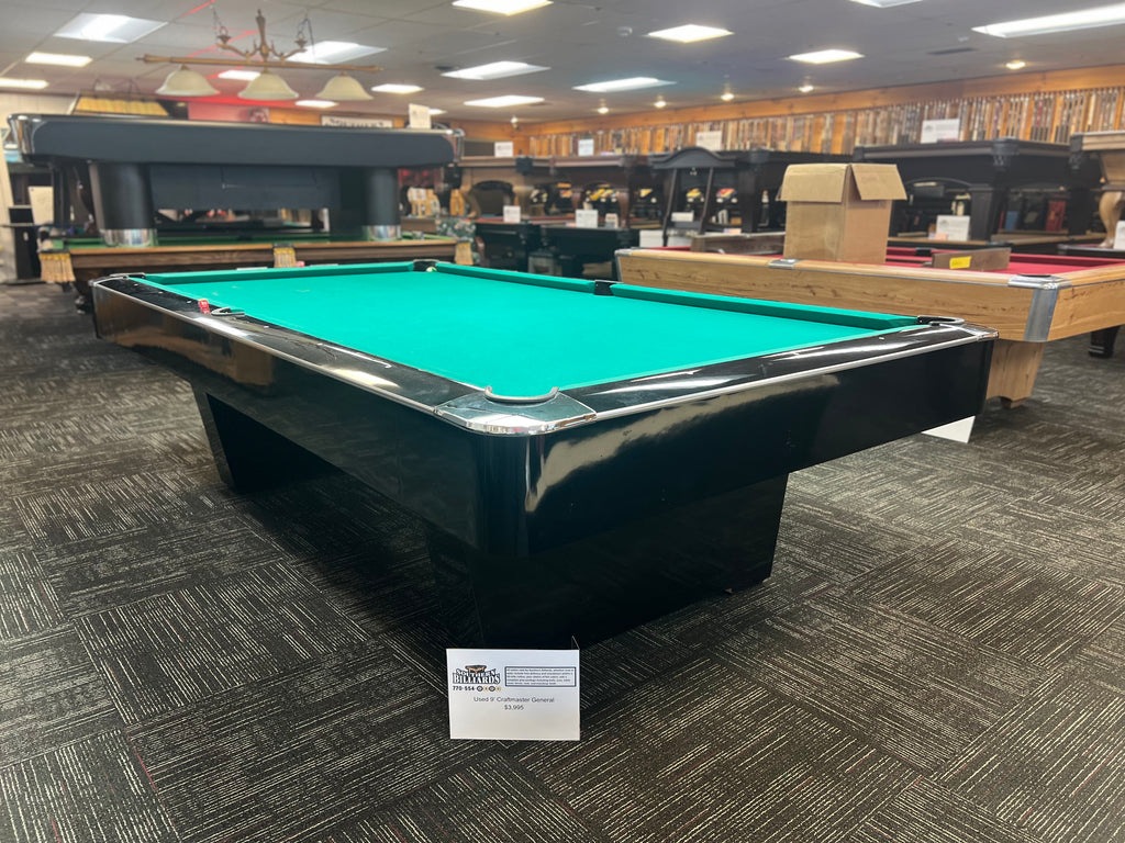 9' Used Craftmaster General Pool Table