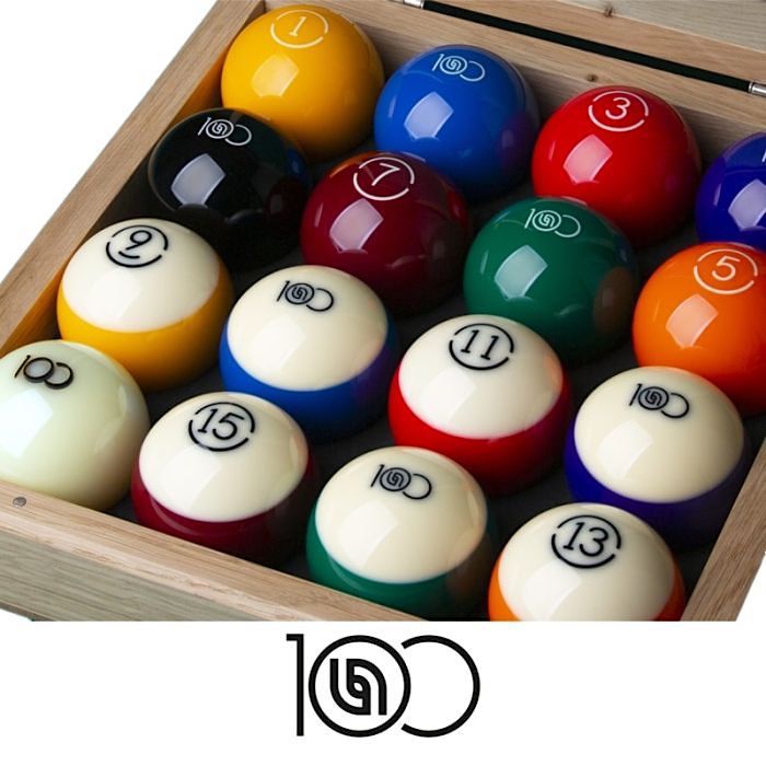 AR100ANN Aramith 100th Anniversary Collectible Pool Ball Set