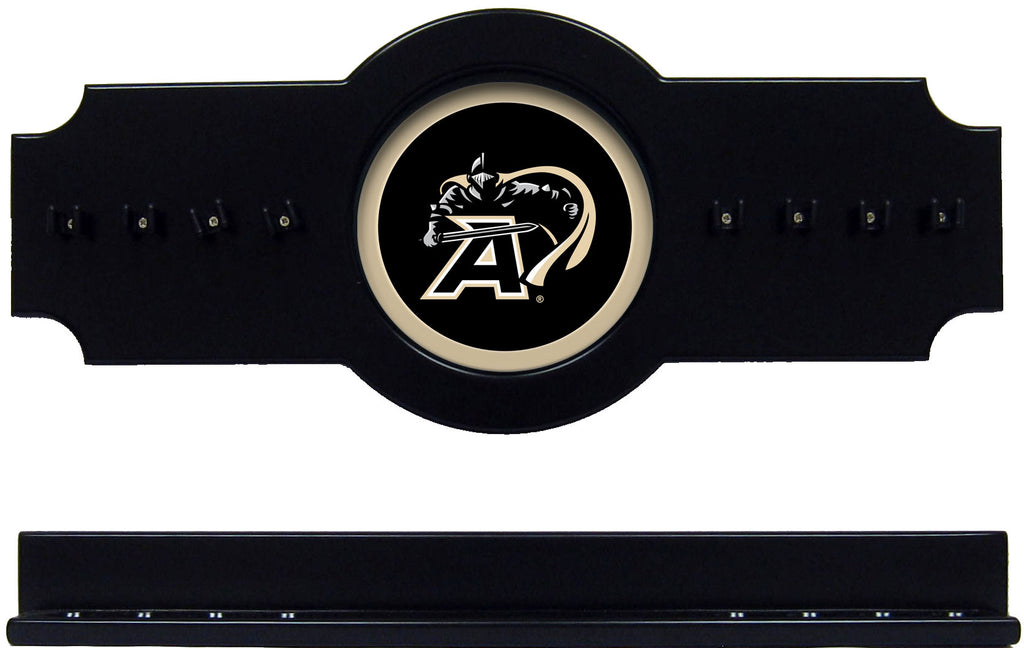 NCAA Army Black Knights 2 pc Hanging Wall Pool Cue Stick Holder Rack - Black