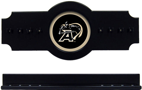 NCAA Army Black Knights 2 pc Hanging Wall Pool Cue Stick Holder Rack - Black