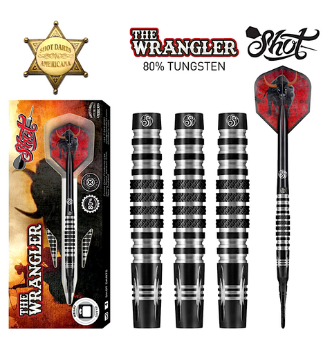 AWSF-18  Shot! Americana The Wrangler Soft Tip Dart Set