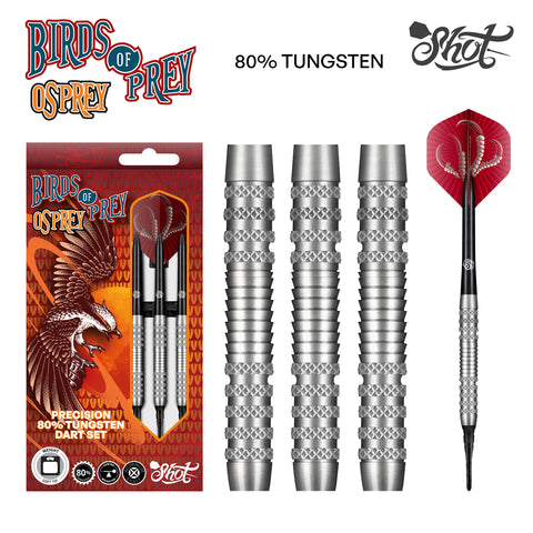 BPOSF-18 Shot! Darts Birds of Prey Osprey Soft Tip Set 18gm