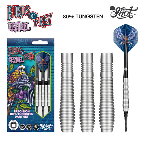 BPTST-23 SHOT! Darts Birds of Prey Kestrel Dart Set 23gm