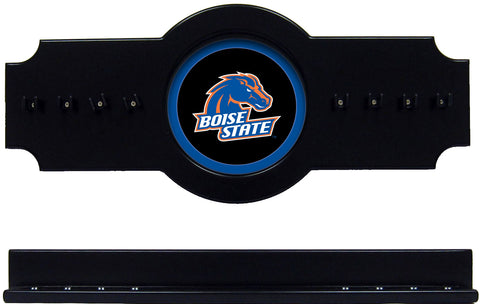 NCAA Boise State Broncos 2 pc Hanging Wall Pool Cue Stick Holder Rack - Black