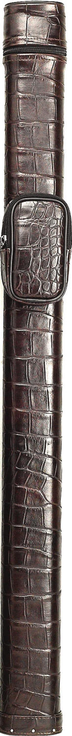 1x1 C111H Pool Cue Case - Brown Alligator