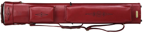 Southern Game Rooms C24P-5 2Bx4S Burgundy Billiards Pool Cue Stick Case