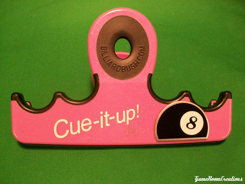 Improved Cue-It-Up Cue Clip Caddy 4 Pool Cue Holder