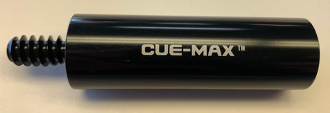 Cue-Max Original 3/8x10 Pool Cue Stick Extension 2.65" (2.2 oz), Black