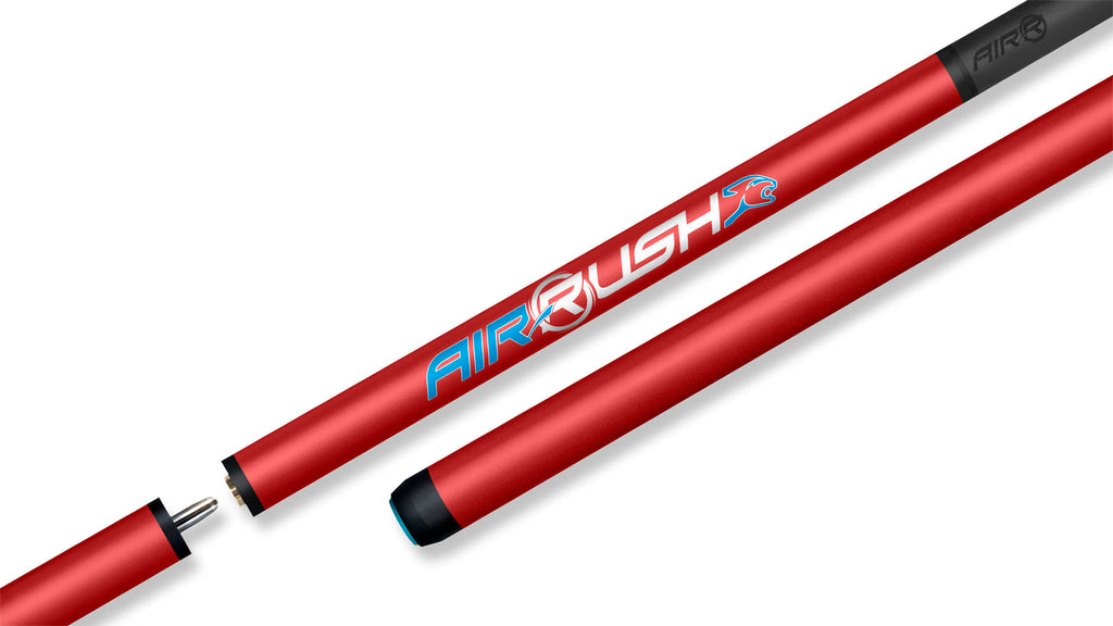 Predator Air Rush Red Jump Pool Cue 3 pc. w/ Carbon Fiber Shaft (No Wrap)