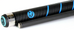 Predator BK Rush Blue Jump/Break Billiards Carbon Pool Cue Stick - Sport Wrap