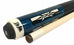 Dufferin D360 Blue Stained w/Black/White Design Pool Cue