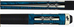 Dufferin D360 Blue Stained w/Black/White Design Pool Cue