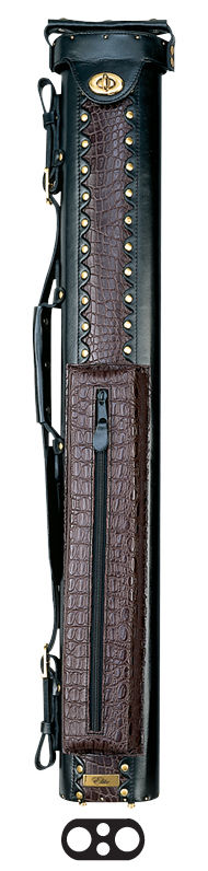 Premium Elite ECL22 2x2 Burgundy Pool Cue Case - Durable & Stylish Protection