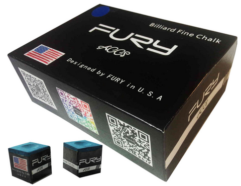 Fury Premium FGRCH-BL Billiards Chalk Gross Pack - Blue