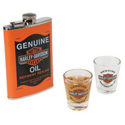 Harley-Davidson Oil Can Flask Set HDL-18557