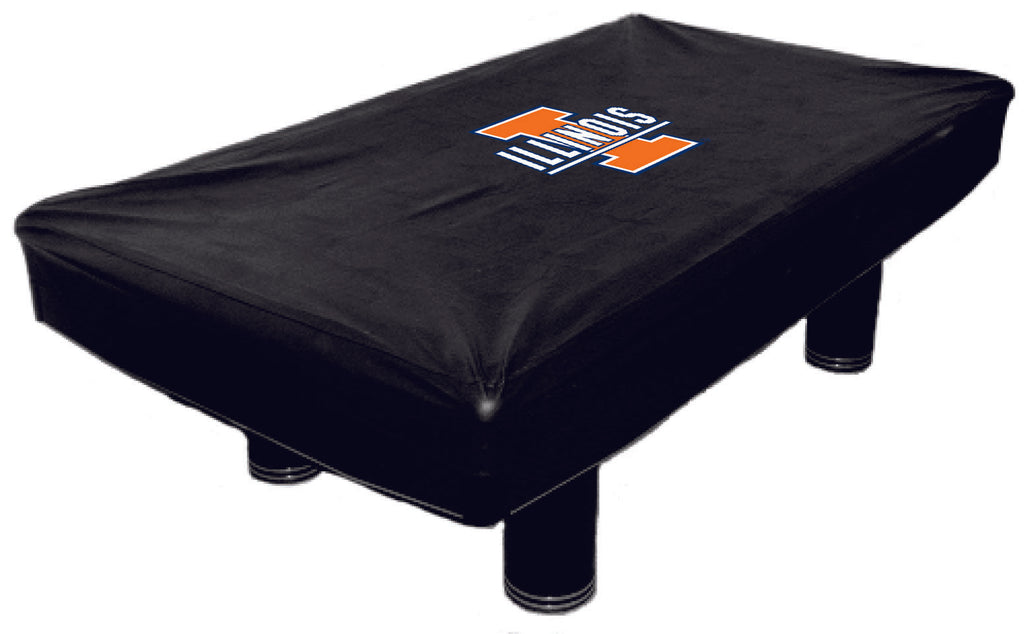 7 ft Illinois Fighting Illini ILLBTC200N-7 Fitted Billiard Pool Table Cover