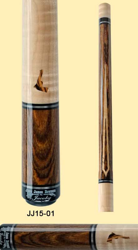 Jacoby JJ15-01 60 in. Billiards Pool Cue Stick + Free Soft Case Included