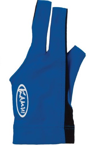 KAMUI Billiard Glove - Quickdry - for Left Hand (XS, Blue)