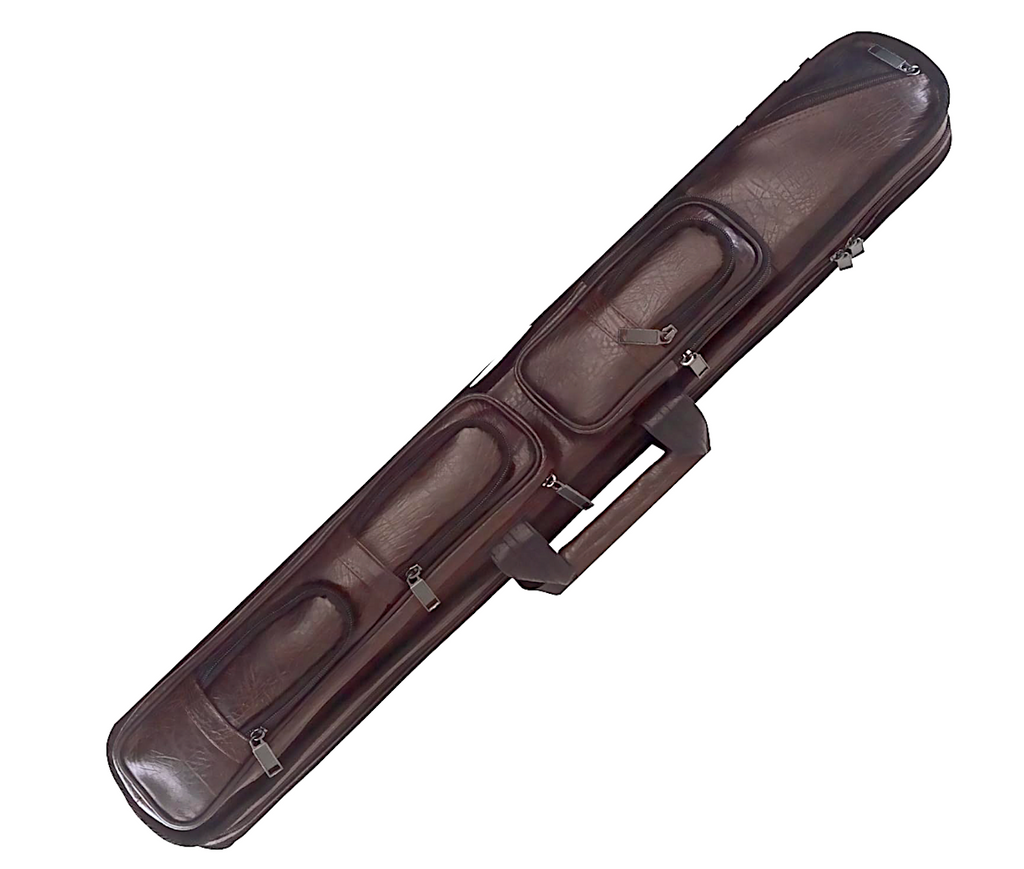 Pro Series LC4 Premium Soft Brown Leather Pool Cue Case