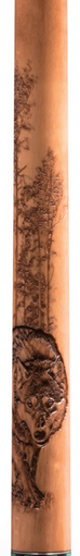 MCDG-338 McDermott G338 3D Etched Wolf Pool Cue