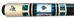 Meucci MECAS03-B White/Blue Paua Casino Series Pool Cue